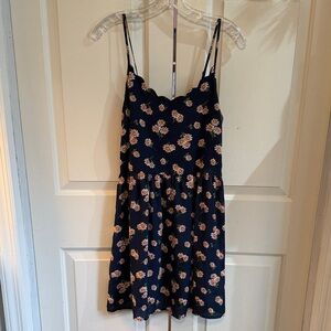 Xhilaration Navy Floral Dress